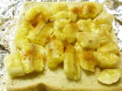 食パンでデザート♪ハチミツバナナパン